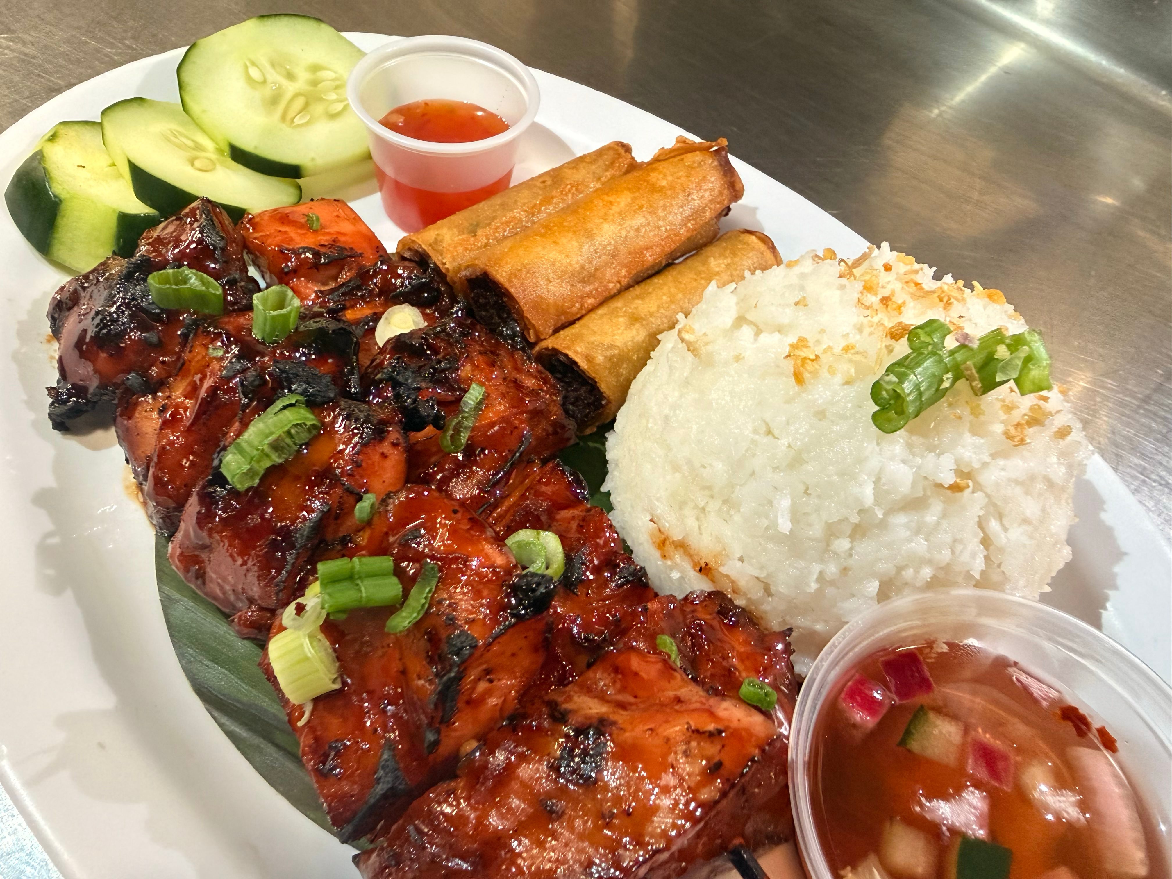 Pork BBQ plate.
