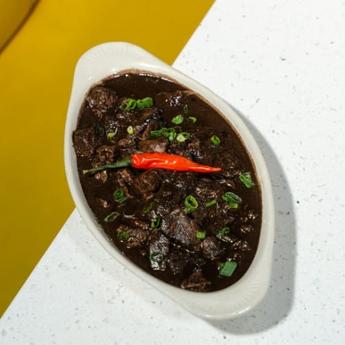 Pork Dinuguan plate.