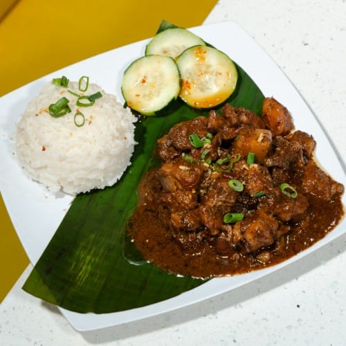 Pork Adobo plate.