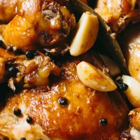 Chicken Adobo Plate.