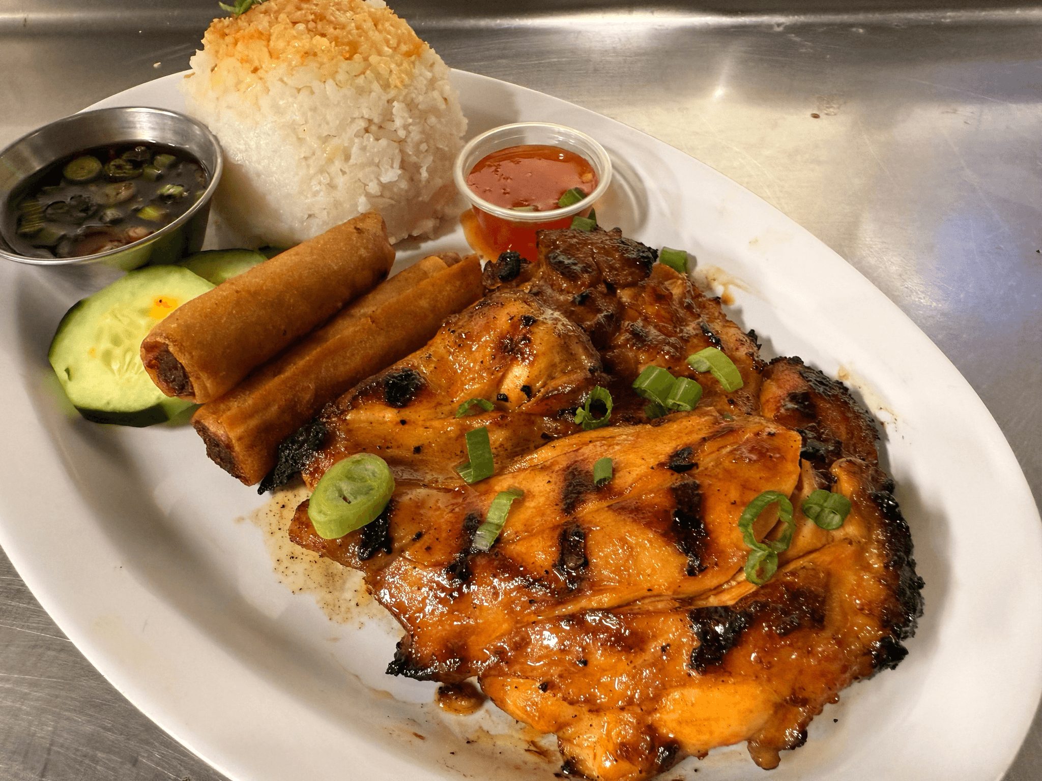 Chicken Inasal plate.
