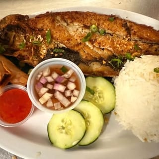 Bangus breakfast plate