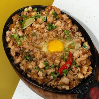 Sisig breakfast plate